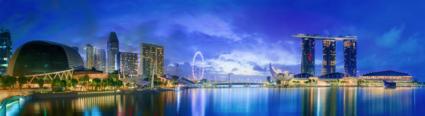 Tablou Singapore Skyline at the Business Bay [3]