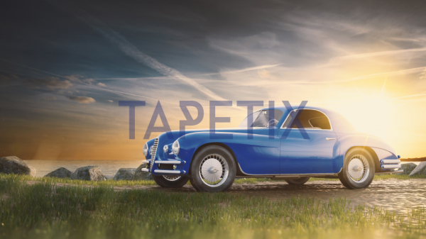 Tablou Vintage Car Staying at Sunset [4]