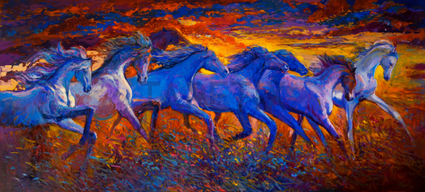 Tablou Running Horses [4]