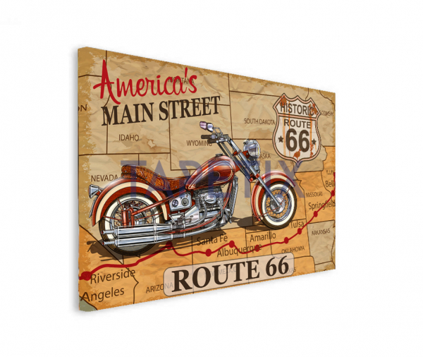 Tablou Vintage Route 66 Motorcycle [2]
