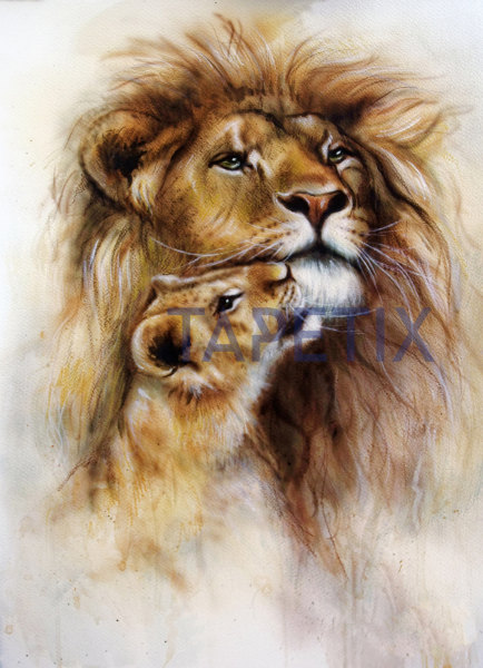 Tablou Loving Lion [4]