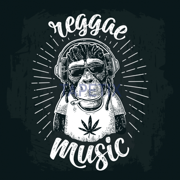 Poster  Hipster Monkey [4]