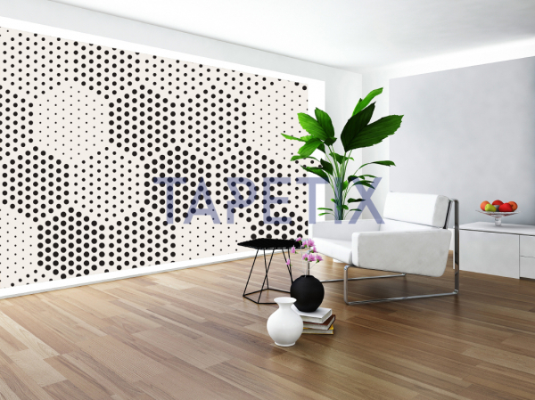 Fototapet  Hexagons Dots [1]