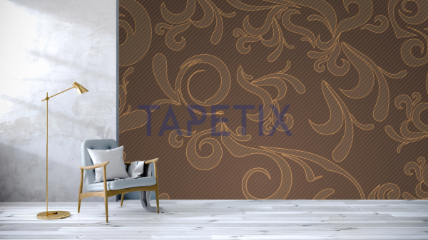 Fototapet Brown Floral [4]
