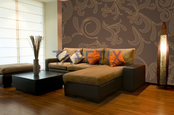 Fototapet Brown Floral [2]