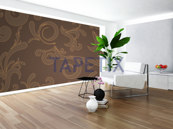 Fototapet Brown Floral [1]