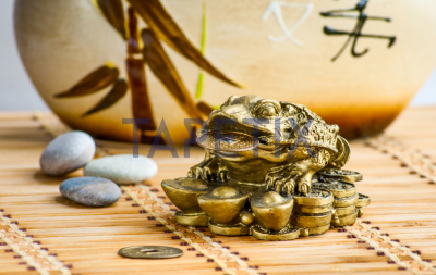Tablou Gold Feng-Shui Frog [3]