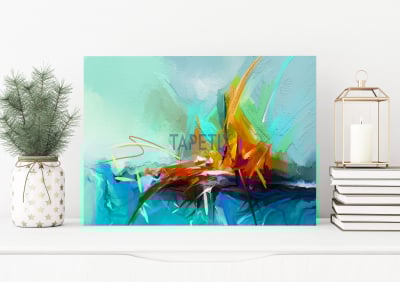Tablouri Abstract - Tablou Abstract Colorful Oil Painting