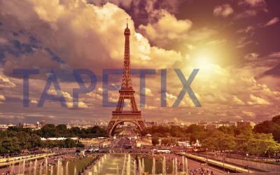 Tablou Silhouette of the Eiffel Tower [3]