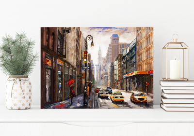 Tablouri Orase - Tablou Animated Street View of New York