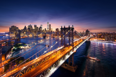 Tablou  Manhattan and Brooklyn Bridge [3]
