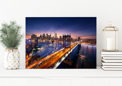 Tablouri Orase - Tablou  Manhattan and Brooklyn Bridge