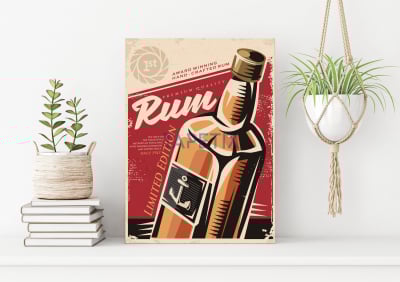Postere - Poster Award winning hand crafted rum