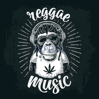 Poster  Hipster Monkey [3]