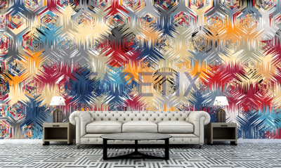 Fototapet Color Geometric Shapes [2]