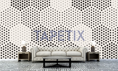 Fototapet  Hexagons Dots [2]