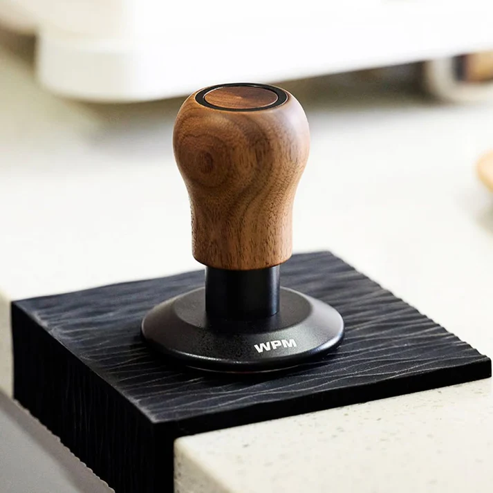 WPM Tamper dinamometric D58mm - Negru cu lemn [2]