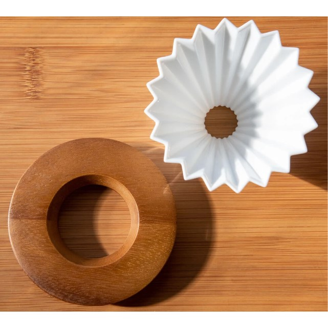 Suport lemn de salcam pentru dripper Origami [2]