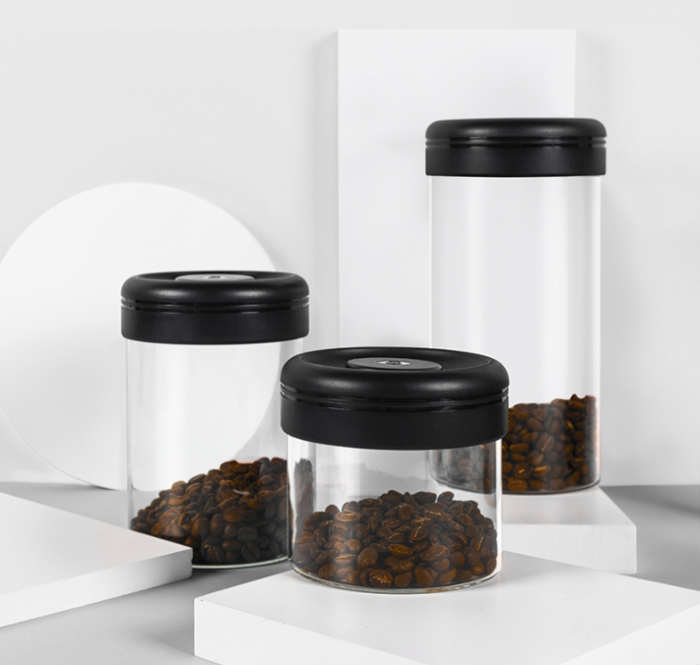 Timemore Recipient Cafea din Sticla 400ml - Negru [4]