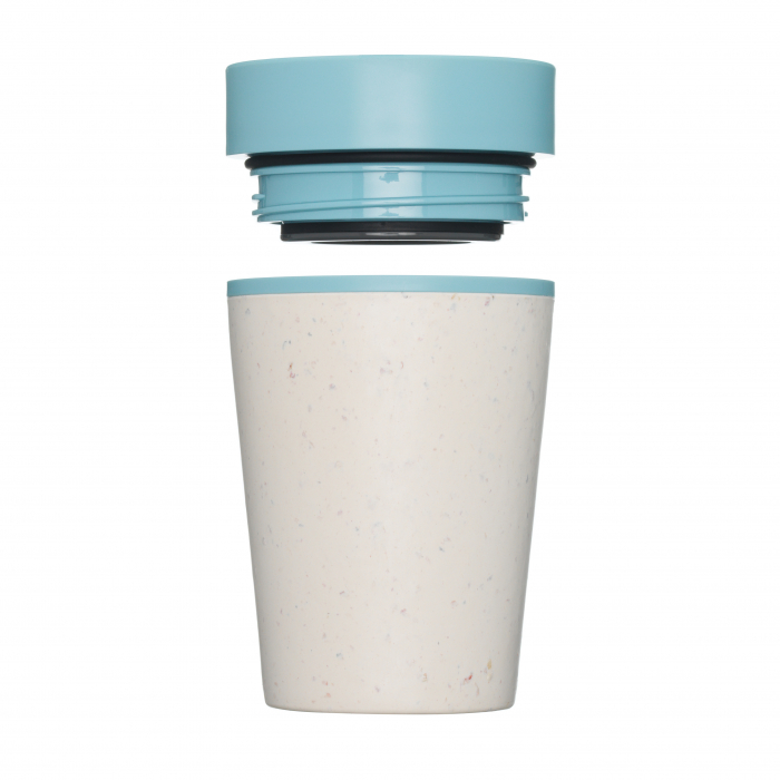 Circular & Co Pahar refolosibil ecologic - crem & verde 8oz [9]