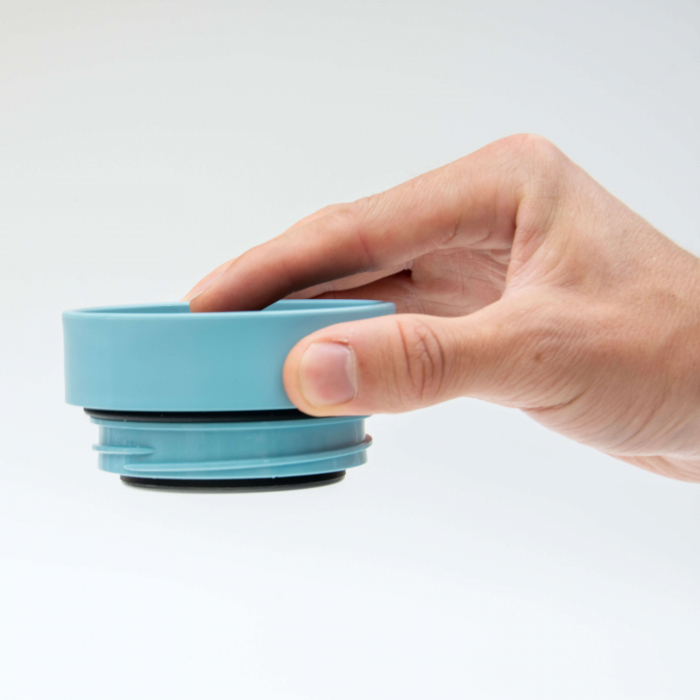Circular & Co Pahar refolosibil ecologic - negru & teal 8oz [10]