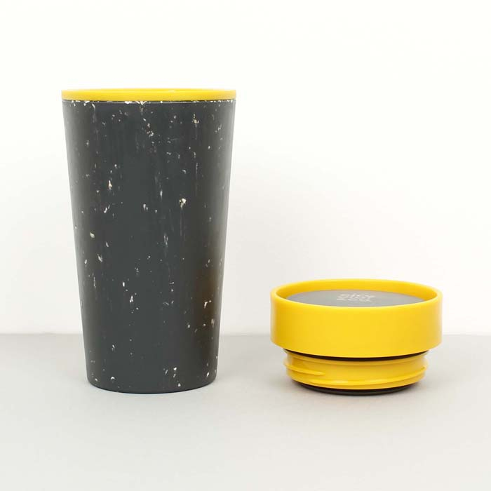 Circular & Co Pahar refolosibil ecologic - negru & galben 12oz [10]