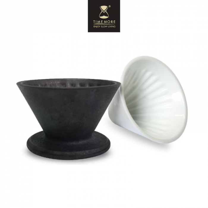 Dripper Ceramica "Crystal Eye" Negru cu suport Timemore [6]