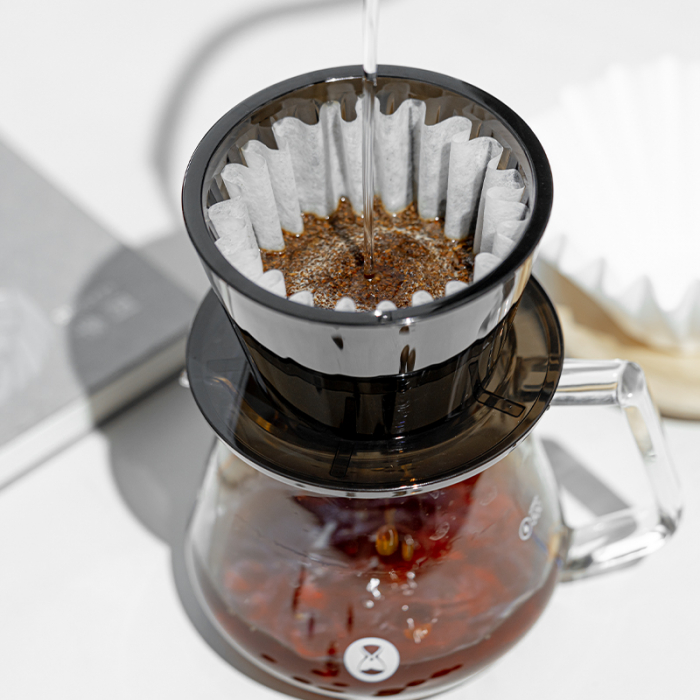 Dripper "Crystal Eye Tritan PCTG B75" Amber Black - Timemore [4]
