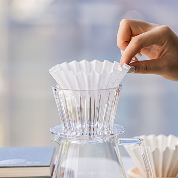 Dripper "Crystal Eye Tritan PCTG B75" Crystal Clear White - Timemore [3]