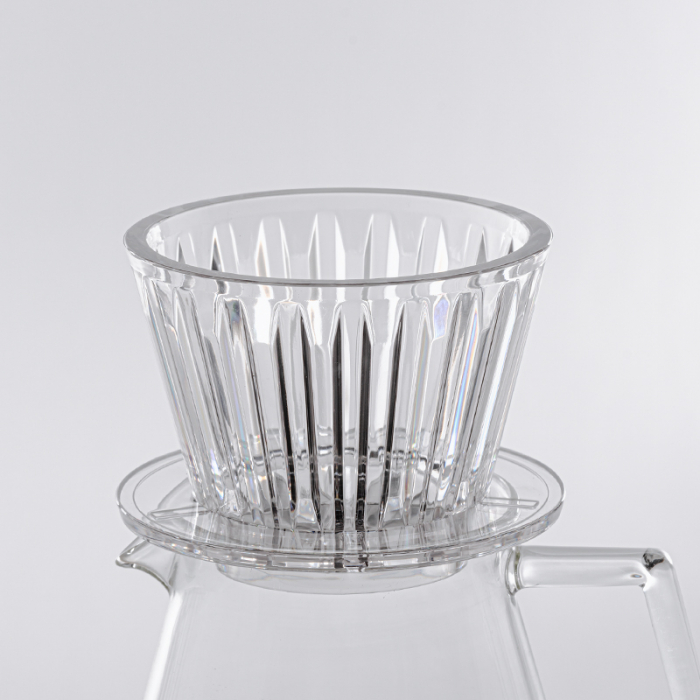 Dripper "Crystal Eye Tritan PCTG B75" Crystal Clear White - Timemore [2]