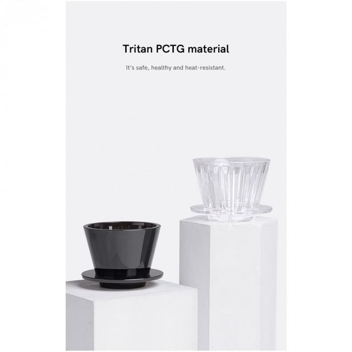 Dripper "Crystal Eye Tritan PCTG B75" Crystal Clear White - Timemore [7]