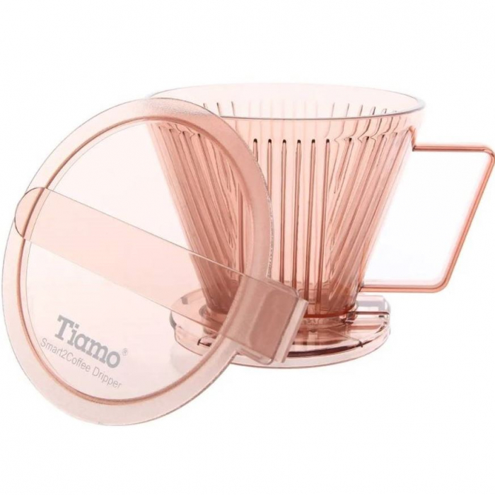 Dripper Plastic Smart2 1-4 cani Tiamo - Maro Transparent [2]