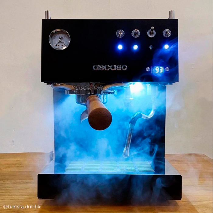 RESIGILAT Ascaso Espressor Uno Pid Versatil Pompa vibranta - Alb cu Lemn [7]