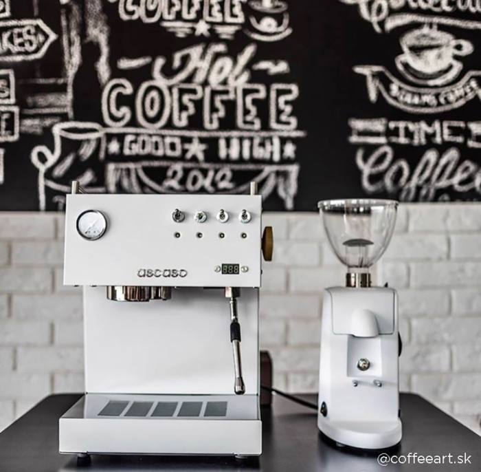 RESIGILAT Ascaso Espressor Uno Pid Versatil Pompa vibranta - Alb cu Lemn [12]