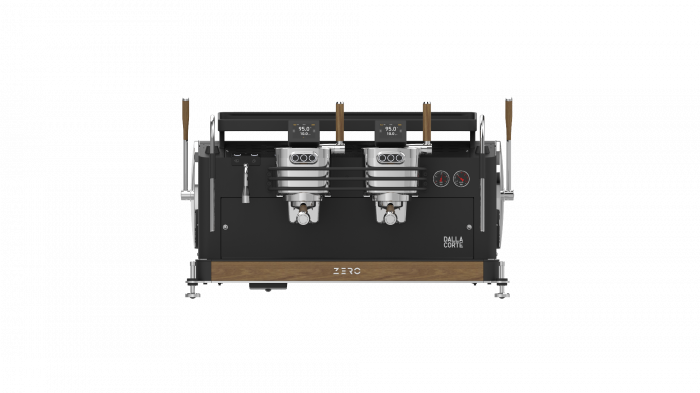 Dalla Corte Espressor Zero Barista 2 Grupuri - Negru cu Lemn [4]