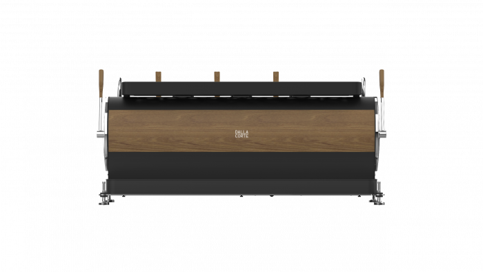 Dalla Corte Zero Barista 3 Grupuri - Negru cu Lemn [2]