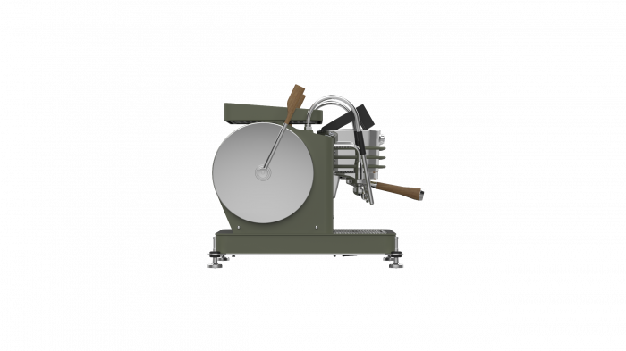 Dalla Corte Espressor Zero Classic 3 Grupuri - Olive Green cu Lemn [3]