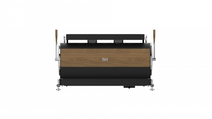 Dalla Corte Espressor Zero Classic 2 Grupuri - Negru cu Lemn [2]