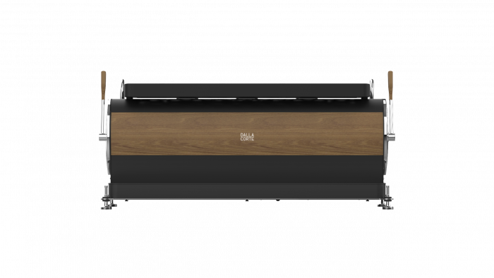 Dalla Corte Espressor Zero Classic 3 Grupuri - Negru cu Lemn [2]