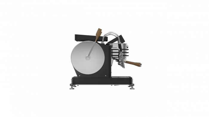 Dalla Corte Espressor Zero Classic 3 Grupuri - Negru cu Lemn [3]