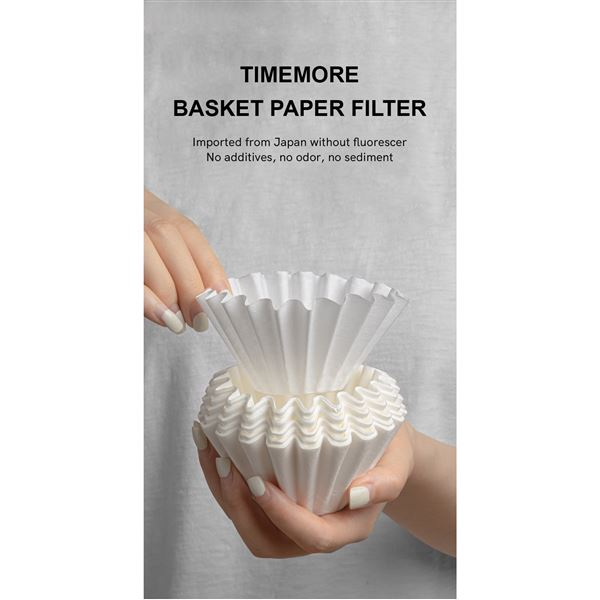 Filtre hartie (compatibile cu Dripper B75) 1-2 cupe - 50 buc Timemore [3]