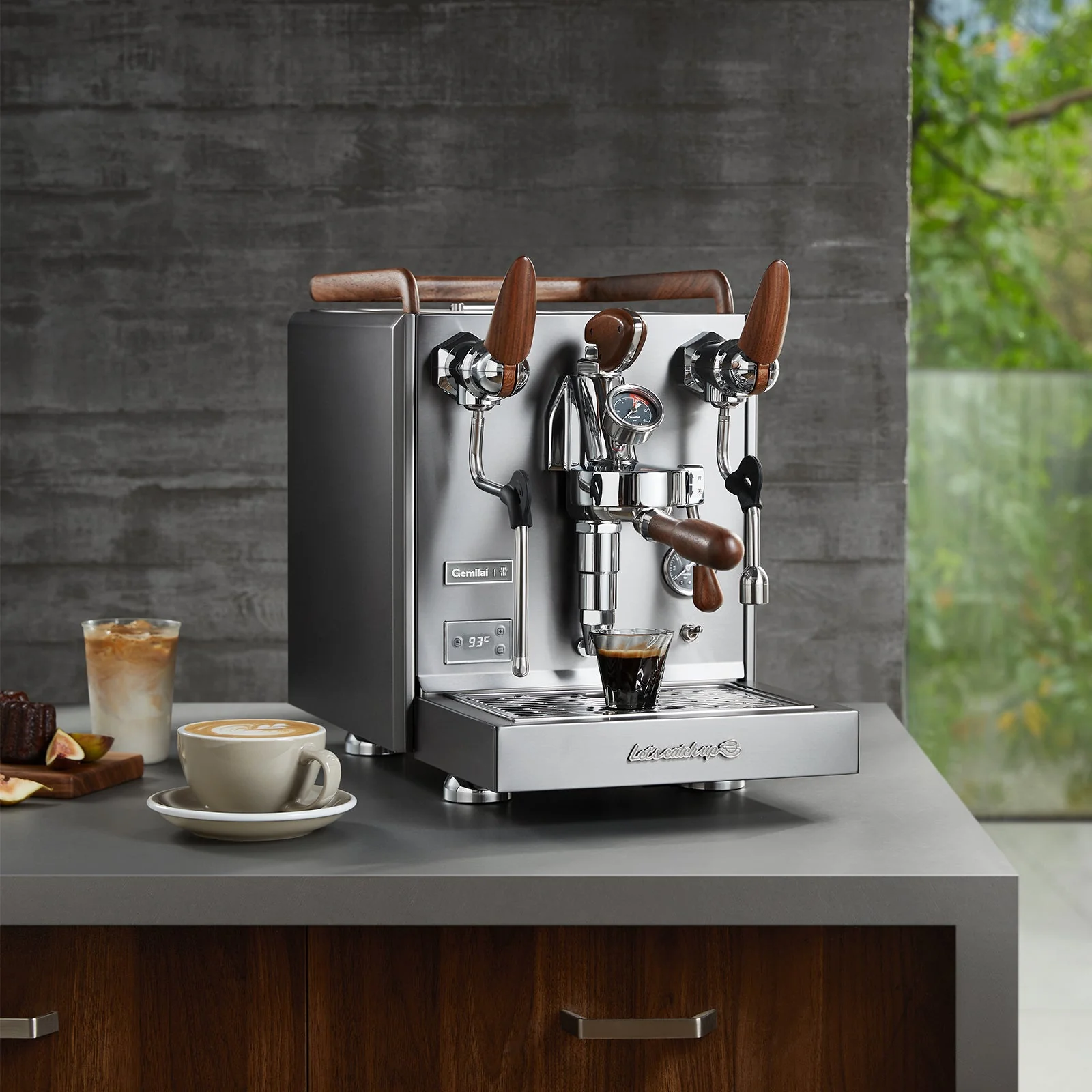 Gemilai G3124X - Espressor pentru acasa profesional, Sistem Dual Boiler, Grup E61, PID Control temperatura, Preinfuzie reglabila - Rock Grey [7]