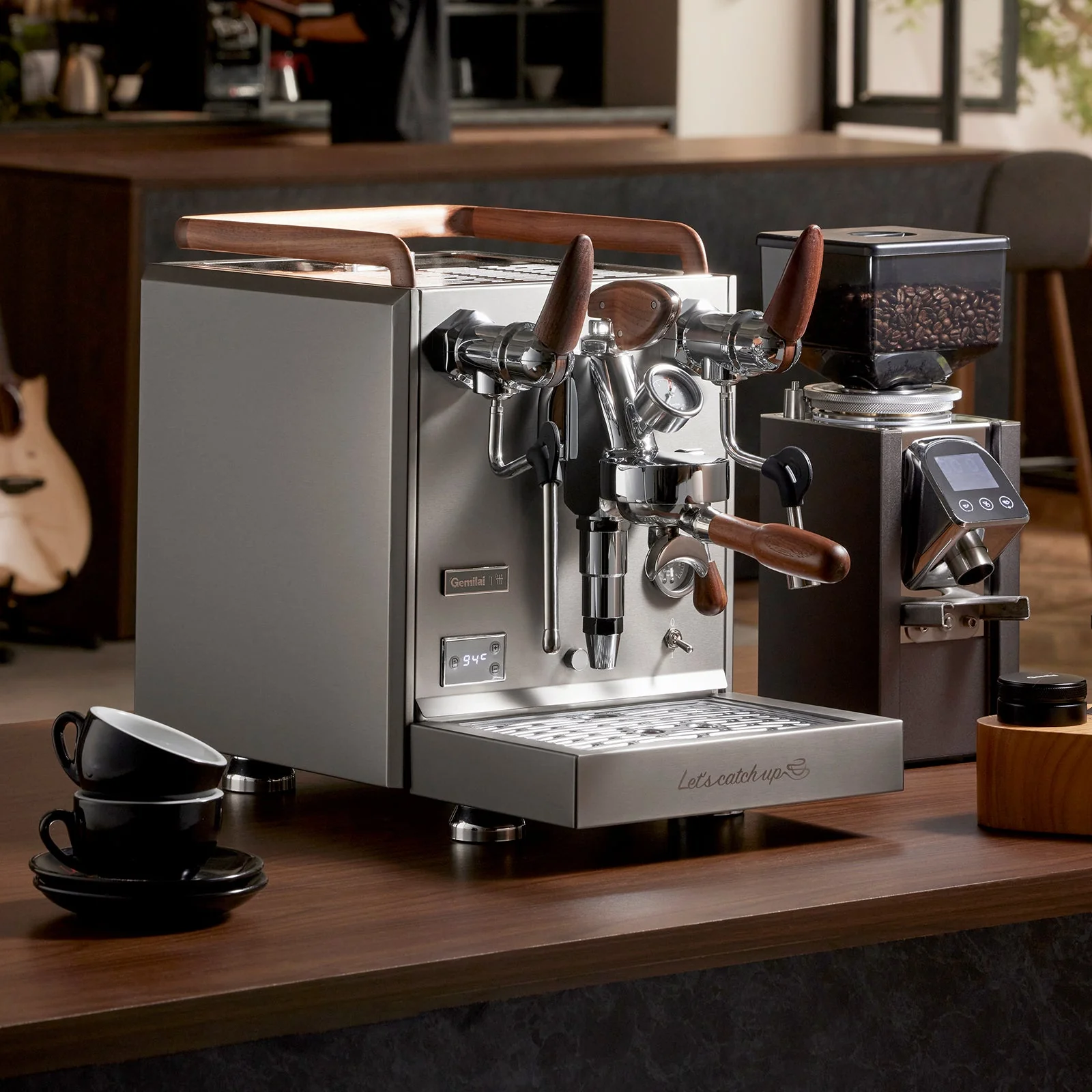 Gemilai G3124X - Espressor pentru acasa profesional, Sistem Dual Boiler, Grup E61, PID Control temperatura, Preinfuzie reglabila - Rock Grey [6]
