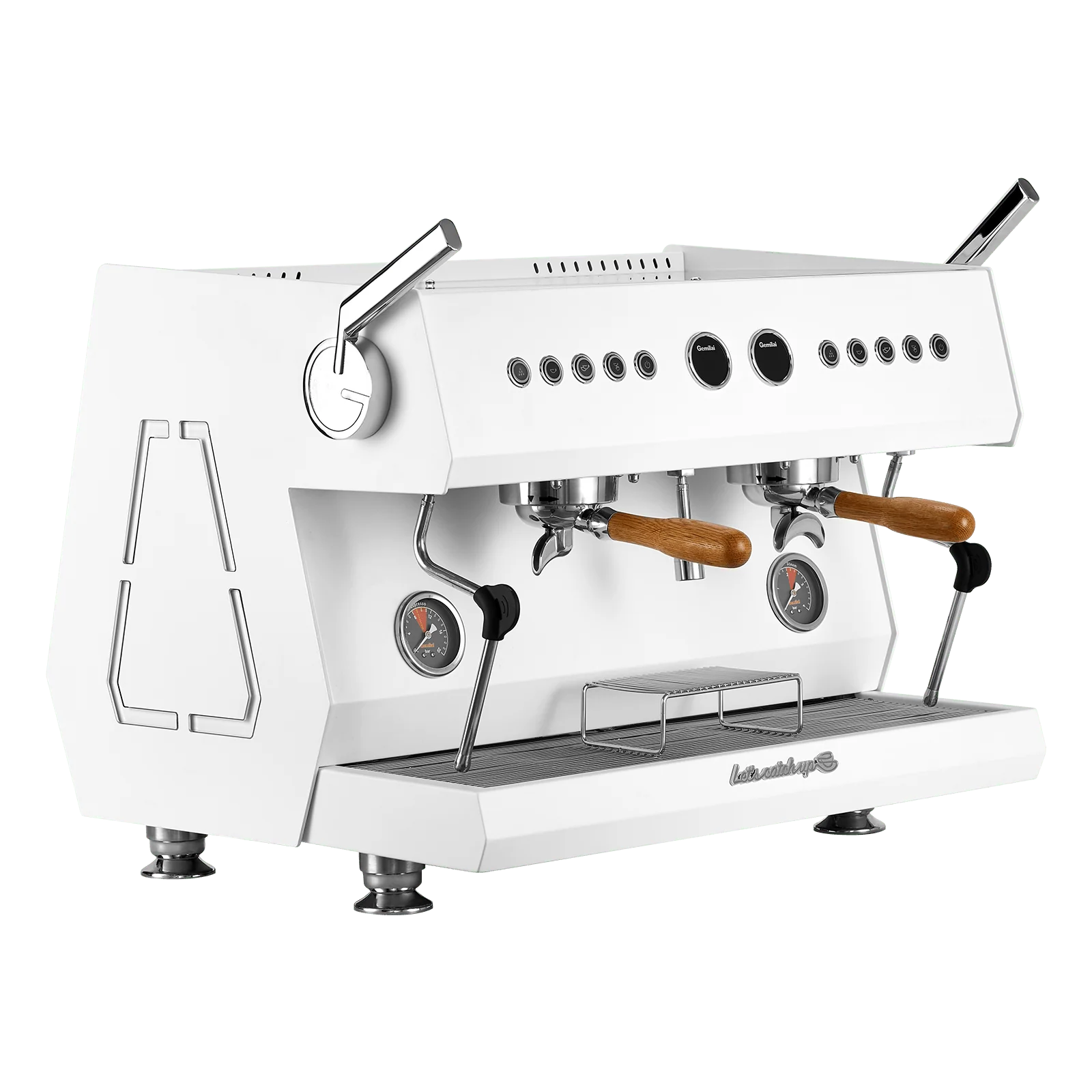 Gemilai G3211A Espressor profesional pentru cafenea, Multi Boiler, Control independent temperatură, Flow Meter programabil - Alb [2]