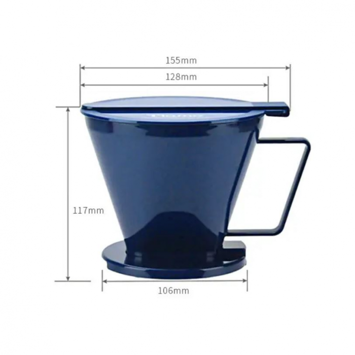 Dripper Plastic Smart2 1-4 cani Tiamo - Albastru [4]