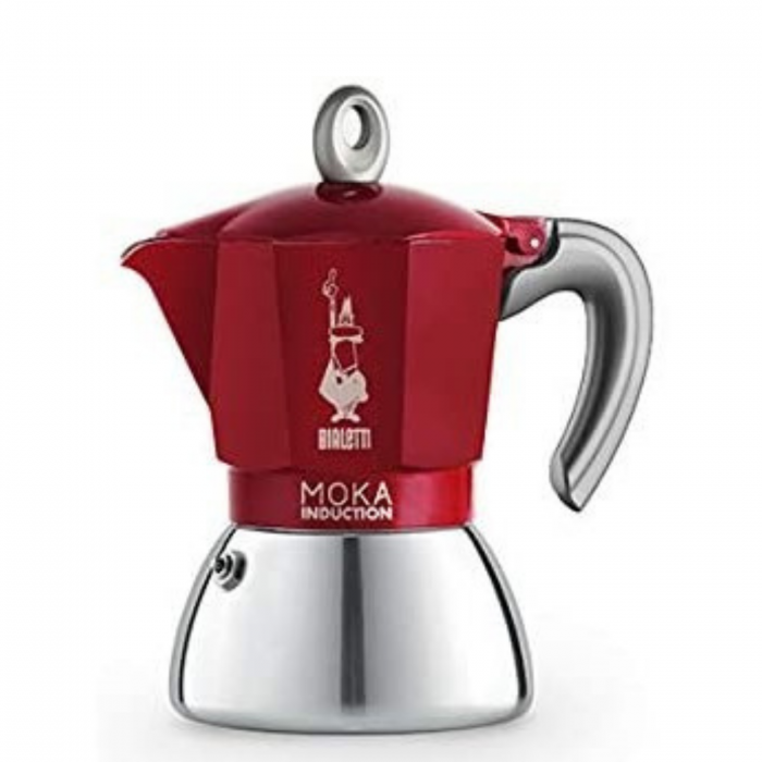 Bialetti Moka Pot cu Inductie 2 cupe 80 ml - Rosu [2]