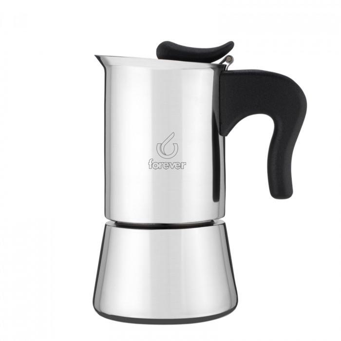 Forever Moka Pot cu inductie Miss Splendy 4 cupe - Otel Inoxidabil [4]
