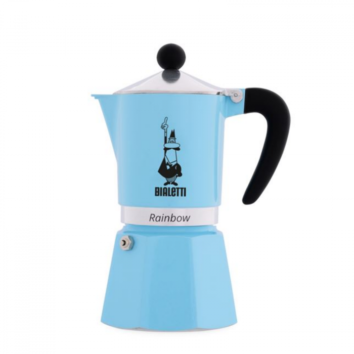 Bialetti Moka Pot Rainbow 3 cupe 130 ml - Albastru [2]