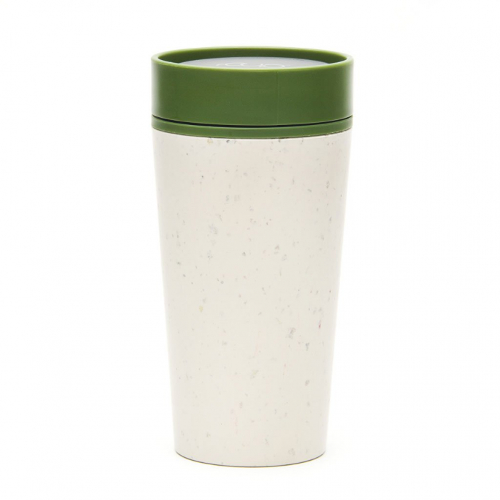 Circular & Co Pahar refolosibil ecologic - crem & verde 12oz [5]