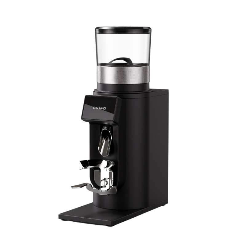 Rocket Gravo – Rasnita Electrica cu cutite plate 63 mm, Grind by Weight, Espresso – Negru [2]